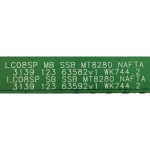 MAIN PHILIPS / 313926857363 / 313912363582v1 WK744.2 / 313912363592v1 WK744.2 / LC08SP MB SSB MT8280 NAFTA / PANEL LC420WUE (SA)(A1) / MODELOS 42PFL3603D/27 / 52PFL3603D/F7 / 47PFL3603D/27 / 32PFL5413D/85 / 47MF438B/F7 / 52MF438B/27