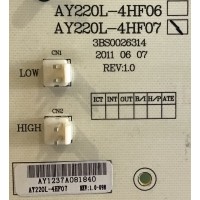 FUENTE DE PODER SCEPTRE / AY220L-4HF07 / 3BS0026314 / AY1237A08 / PANEL V400H1-L12 REV. C1 / MODELO X405BV-FHD