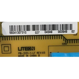 FUENTE DE PODER INSIGNIA / 56.04130.731 / PB3131-1-LF / 5604130731 / PANEL T315HW04 V.4 / MODELOS NS-32L450A11 / NS-26L450A11