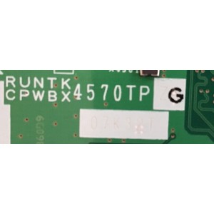 T-CON SHARP / RUNTK4570TPZG / CPWBX7570TP / RUNTK4570TP / QKITPF464WJN3 / CPWBN4433TP / QPWBXF46WJN3 / MODELO LC-60LE920UN