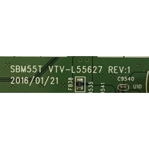 MAIN TOSHIBA / 691V0E00010 / SBM55T VTV-L55627 REV:1 / 631V0E00010 / PANEL K430WDRA / MODELO 43L511U18