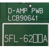 DC-DC POWER JVC / SFL-6302A-M2 / LCB90641 / LCA90641 / SFL-6302A / PANEL LTA400WS-L02 / MODELOS LT-40X667 / LT-46FH97 / LT-40X887 / LT-40X787 / LT-32X987 MAS MODELOS EN DESCRIPCION