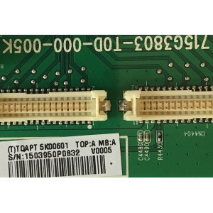 TARJETA PC VIZIO / TQACB5K00601 / 715G3803-T0D-000-005K / (T)TQACB5K00601 / PANEL LC370WUD(SC)(BI) / MODELO E371VA LTMPHY