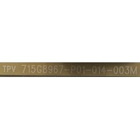 FUENTE DE PODER INSIGNIA / PLTVIJ321XXGA / 715G8967-P01-014-003M / (X)PLTVIJ321XXGA / PANEL TPT580B5-U1T01.D REV:S01B / MODELO NS-58DF620NA20 