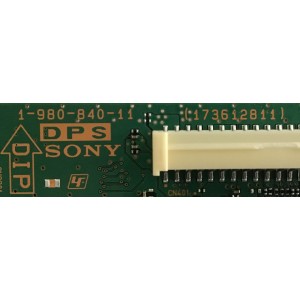 TARJETA INTERFACE PARA TV SONY BRAVIA / NUMERO DE PARTE A2094370A 164 / 1-980-840-11 / A-2094-370-A 164 / 198084011 / 173612811 / PANEL T850QVF02.0 / MODELOS XBR-85X850D / XBR85X850D / XBR-85X855D / XBR85X855D