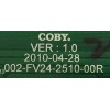 MAIN COBY / 002-FV24-2510-00R / 002-FV24-2510-00R / PANEL CLAA215FA01 / MODELO TLFDVD2295