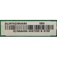 LED DRIVER / LNTVIQ18AAABA / 715G9305-P01-000-004Y / (X)LNTVIQ18AAABA / PANEL TPT430U3-QVN03.U REV:S0B1M / MODELO V436-G1 LTQWQG