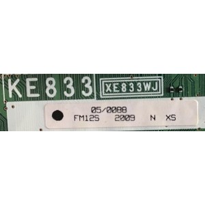 MAIN SHARP / DUNTKE833FM12 / KE833 / XE833WJ / PANEL LK520D3LW9CZ / MODELOS LC-52D85UN / LC-52E77UN