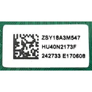 MAIN FUENTE (COMBO) SHARP / 242733 / TP.MS3553T.PB701 / HU40N2173F / PANEL JHD396N2F01-K1QL\GM\ROH\S0 / MODELO LC-40Q3070U