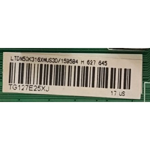 MAIN HISENSE / 159584 / RSAG7.820.4966/ROH / 159585 / LTDN50K316XWUS3D / PANEL V500HK1-LS5 Rev.CB / MODELO 50K316DW