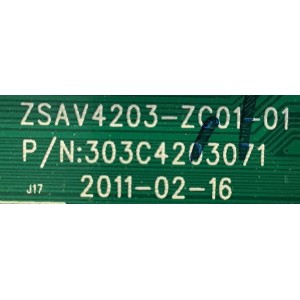 MAIN HAIER / 222-110721004 / 303C4203071 / ZSAV4203-ZC01-01 / PANEL V315B6-L04 Rev.C1 / MODELO L32D1120