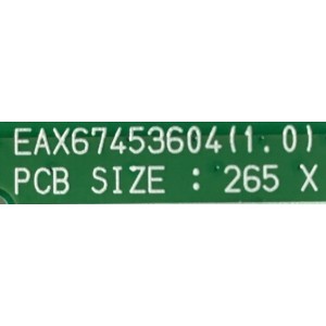 MAIN LG / EBU64426901 / EAX67453604(1.0) / 85092201 / PANEL LC430DGG (FK)(M3) / MODELO 43UV340H-UA.AUSYLJM