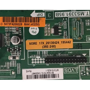 MAIN HITACHI / B13041513 / T.MS3391.95B / MT3151A05-1 / MODELO LE32S407A