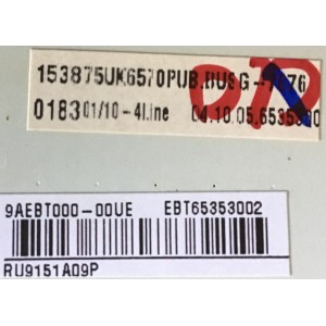 MAIN LG 4K ULTRA HD SMART TV / EBT65353002 / EAX67872805(1.1) / PANEL NC750DQE-ABGR1 / MODELOS 75UK6570PUB.BUSGLJR / 75UK6570PUB.BUSGLOR