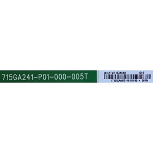 LED DRIVER  VIZIO / LNTVIT12ZAAB3 / 715GA241-P01-000-005T / (X)LNTVIT12ZAAB3 / MODELOS PX75-G1 LTYAYWMV / PX75-G1 LTMAYWLV / PX75-G1 LTMAYWMV