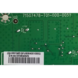 USB BOARD ACER / USBFQK2 / 715G7478-T01-000-005Y / QFUS0BA001000Q / PANEL TPM315WQ1 -DVR01-A REV:000A / MODELO XZ321QU