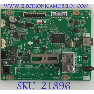 MAIN MONITOR LG / EBU63906306 / EAX67115107(1.0) / PANEL V236BJ1-LE2C REV.C8 / MODELO 24LJ4540-PU.BUSQLPM