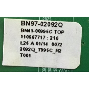 MAIN SAMSUNG / BN94-01708Q / BN41-00995C / BN97-02092Q / PANEL LTF520HE01 / MODELO LN52A750R1FXZA / PARTE SUSTITUTA BN94-01708C