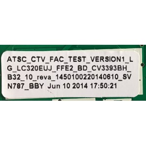 MAIN FUENTE (COMBO) INSIGNIA / 821-2N021-39411 / CV3393BH-B32 / 1.81.39.00002 / PANEL LC320EUJ-FFE2 / MODELO NS-32D512NA15