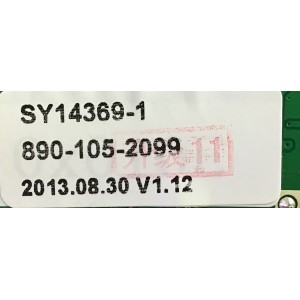 TARJETA INTERFACE PARA TV WESTINGHOUSE / NUMERO DE PARTE SY14369-1 / 890-105-2099 / SZTHTFTV2099 / MODELO DWM55F2Y1 TW-79607-S055E