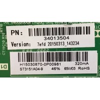 MAIN FUENTE (COMBO) WESTINGHOUSE / 34013504 / TP.MS3393.PB851 / H15030870 / PANEL ST3151A04-9 / MODELO WD32HT1360 TW-00311