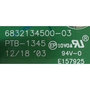 MAIN MONITOR DELL / 6832131500-03 / PTB-1345 / 4519C8A5456 / PANEL LTM190E1 / MODELO 1901FP