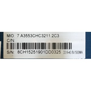 MAIN FUENTE (COMBO) ONN / CV3553CH-C32 / 850232601 / 7.A3553CHC3211.2C3 / PANEL HV320WHB-N56 / MODELO ONA32HB19E03