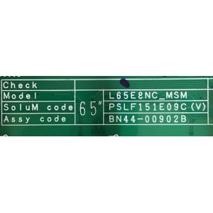 LED DRIVER SAMSUNG / BN44-00902B / L65E8NC_MSM / PSLF151E09C (V) / BN4400902B / SUSTITUTAS BN44-00902B / BN94-12381A / PANEL CY-QM065FLLV2H / MODELOS QN65Q7FDMFXZA FA02 / QN65Q7FAMFXZA AB03  MAS MODELOS EN DESCRIPCION