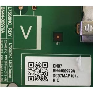 LED DRIVER PARA TV SAMSUNG QLED / NUMERO DE PARTE BN4400979A / L75S8NC_RDY / BN44-00979A / L75S8NC / PANEL CY-TR075FLAV2H / CY-TR075FLLV2H / MODELOS QN75Q80 / QN75Q80RAFXZA AA01 / QN75Q80 / QN75Q80RAFXZA FA02