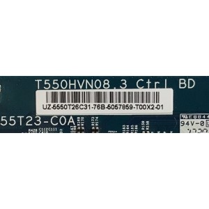 T-CON SAMSUNG / 55.50T26.C31 / 55T23-C0A / 5550T26C31 / T550HVN08.3 / MODELO UN50M5300AFXZA VA03