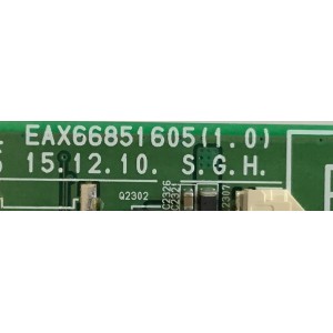 MAIN LG / EBT64297434 / EAX66851605 (1.0) / PANEL NC500DUN-VXBP3 / NC500DUN-VXBP9 / MODELO 50LH5730-AUA.BUSJLOR / 50LH5730-UA.BUSJLSR 
