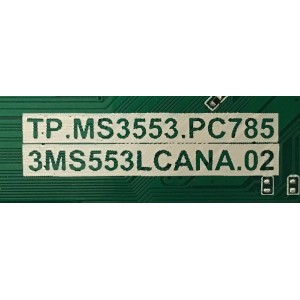 MAIN FUENTE (COMBO) TOSHIBA / 02-SQ353A-C009006 / TP.MS3553.PC785 / 3MS553LCANA.02 / 49D1630 / PANEL LVF490CSDX E4 V57 / MODELO 49L510U18