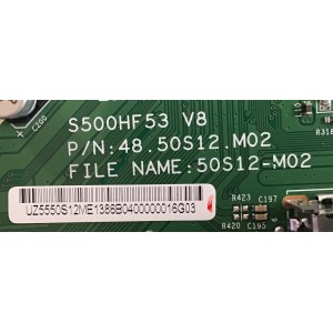 MAIN INSIGNIA / 55.50S12.ME1 / S500HF53 V8 / 48.50S12.M02 / 5550S12ME1 / MODELO NS-50D40SNA14
