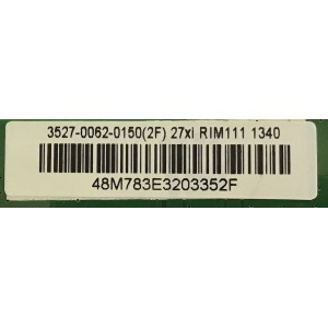 MAIN PARA MONITOR HP / 3527-0062-0150 / 0171-2281-4572 / 3527-0062-0150(2F) / PANEL RB5LM270WF6 (SN)(P1) / MODELO PAVILION 27XI