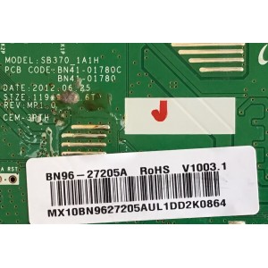MAIN PARA MONITOR SAMSUNG / BN96-27205A / BN41-01780C / BN97-07236A / PANEL M270HW01 / MODELO LS27B350HS/ZA AY02