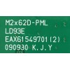 MAIN LG / EBT57840508 / EAX61549701 (2) / EBR0304693 / PANEL LM270WF1 (TL)(D2) / MODELO M2762D-PML.AUSKLPR