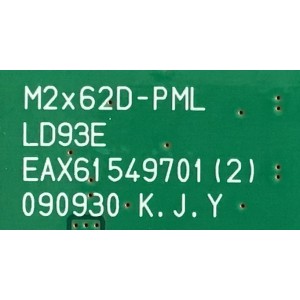 MAIN LG / EBT57840508 / EAX61549701 (2) / EBR0304693 / PANEL LM270WF1 (TL)(D2) / MODELO M2762D-PML.AUSKLPR