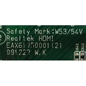 MAIN PARA MONITOR LG / EAX61750001 / EAX61750001 (2) / NP02L115N9 / MODELO W2340VG-PNV.AUSOASN