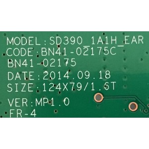 MAIN PARA MONITOR  SAMSUNG / BN91-14244C / BN41-02175C / PANEL CY-MJ270BNLV2V / MODELO LS27E390HS/ZA SP01