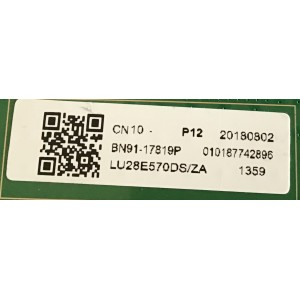 MAIN PARA MONITOR SAMSUNG / BN91-17819P / BN41-02352B / PANEL M280DGJ-L30 / MODELO LU28E570DS/ZA LA01