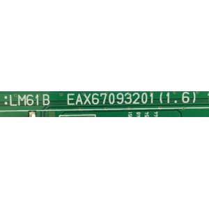 MAIN PARA MONITOR LG / EAX67093201  / EAX67093201 (1.6) / NP79F10945 / PANEL LM340WW2 (SS)(A1) / MODELO 34UC79G-BG.AUSSMPN