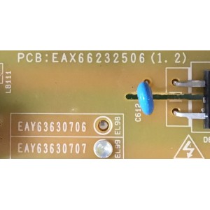 FUENTE DE PODER PARA TV G / EAY63630707 / EAX66232506 (1.2) / 63630707 / PANEL LD430EUE (FH)(B1) / MODELO 43SM5KD-BH.AUSSLJM