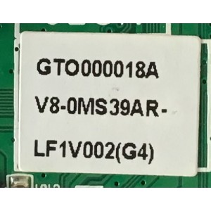 MAIN PARA TV TCL / V8-0MS39AR-LF1V002(G4) / 40-0MS39N-MAD2HG / GTO000018A / PANEL LVF400CM0T E20 / MODELO 40FD2700