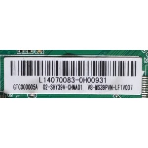 MAIN FUENTE ((COMBO)) PARA TV TCL / L14070083 / TP.MS3393T.PB710 / V8-MS39PVN-LF1V007 / PANEL LVW320CS0T E166 V1 / MODELO 32B2800