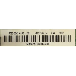 MAIN FUENTE ((COMBO)) PARA MONITOR ACER / 3522-0642-0150 / 0171-2271-5402 / PANEL RB5LM215WF3 (SN)(Q2) / MODELO G227HQL