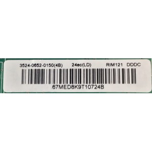 MAIN FUENTE ((COMBO)) PARA MONITOR HP / 3524-0652-0150 / 071-2281-6294 / PANEL LM238WF2 (RS)(AR6) / MODELO 24EC 23.8-INCH