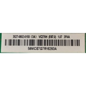 MAIN  PARA MONITOR ASUS / 3527-0602-0150 / 0171-2271-5943 / PANEL R5ALM270WF5 (SA)(AF) / MODELO VC279H