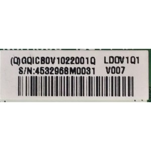 MAIN PARA MONITOR VIEWSONIC / GQICB0V102 / 715G8273-M02-B01-005K / (Q)GQICB0V1022001Q / PANEL TPT315B5-QHBN0.K REV:A9P3D / MODELO VX32112K-2K-MHD