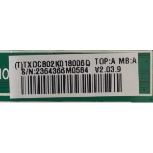MAIN PARA TV VIZIO / 756TXDCB02K018 / 715G5835-M01-000-004X / TXDCB02K018006Q / PANEL V290BJ1-LE1 REV.C1 / MODELO E291I-A1 LTTXNVAP