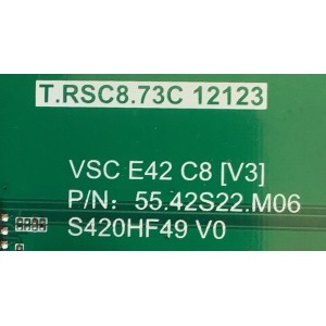 MAIN PARA TV VIEWSONIC / 55.42S22.M06 / T.RSC8.73C 12123 / 705-315-L72RA-M02NH / PANEL T320HVN01.2 / MODELO VT3200-L